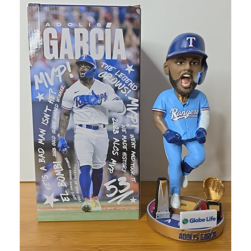 Adolis Garcia ALCS MVP & Gold Glove Texas Rangers SGA Bobblehead 5/28/24
